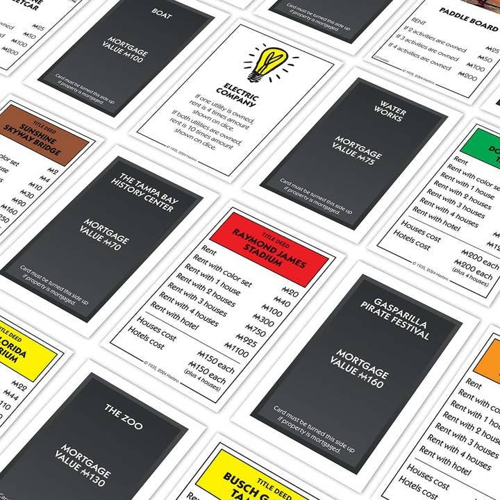 Tampa Edition Monopoly Board Game