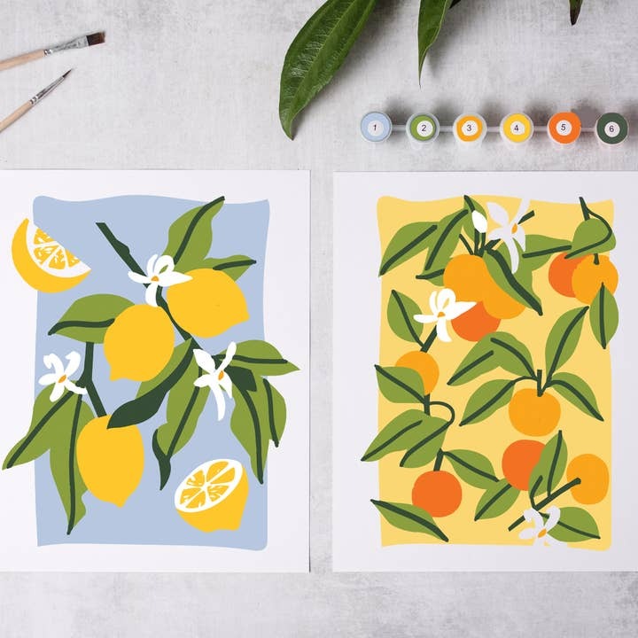 “It’s a Beautiful Day to Paint” Citrus Art Gift Box