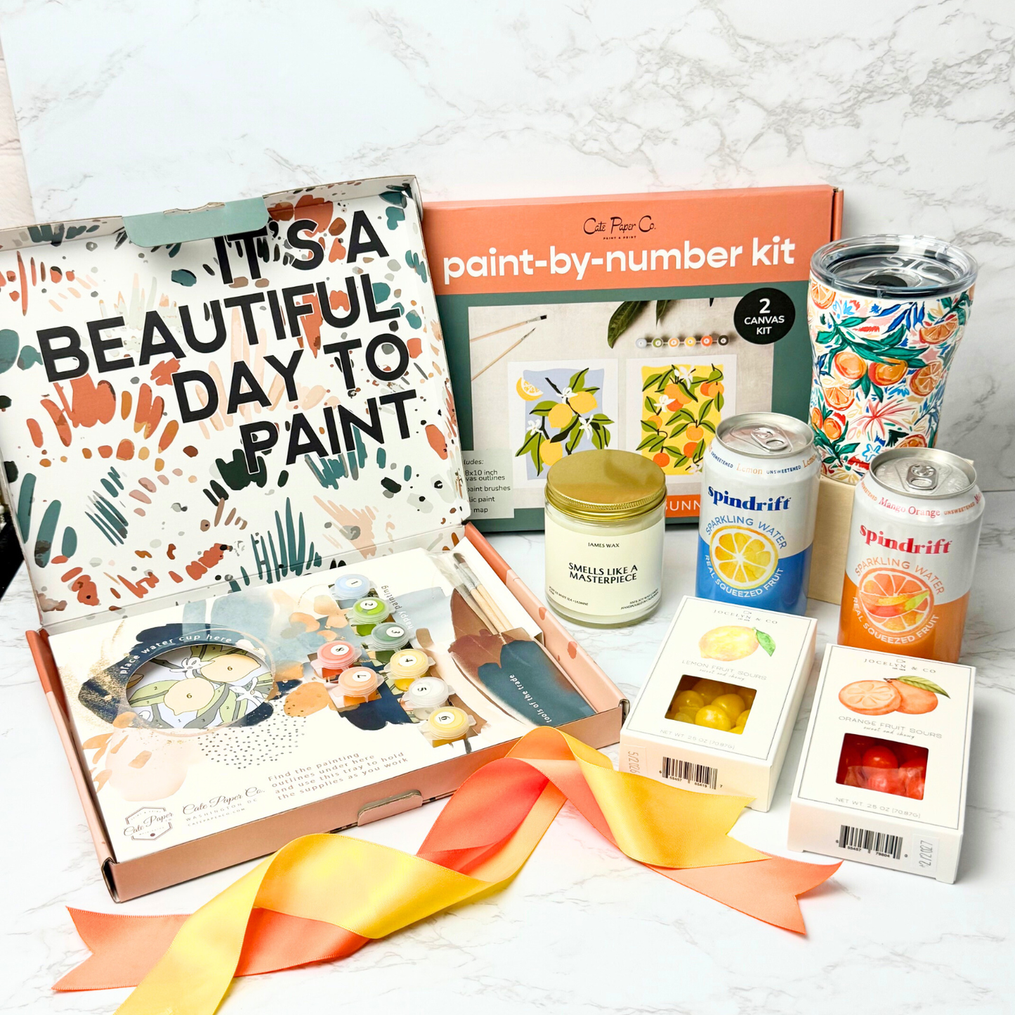 “It’s a Beautiful Day to Paint” Citrus Art Gift Box
