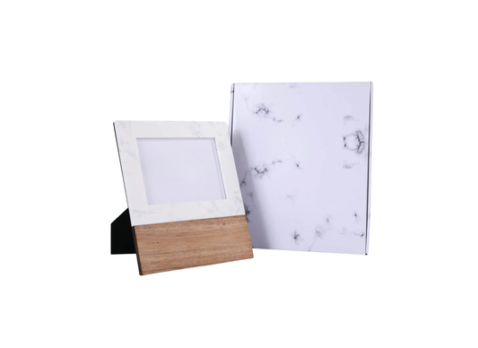 Marble and Wood 5 x 7 picture frame