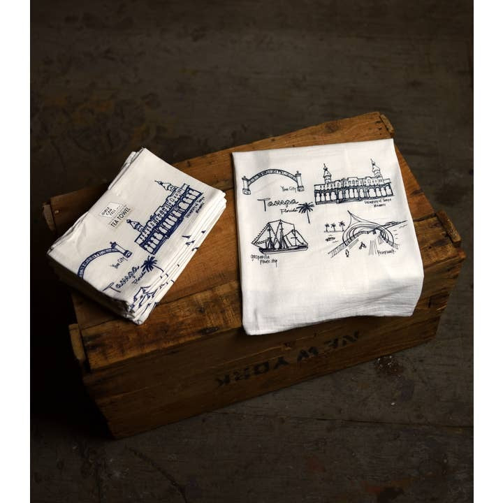 Tampa Florida Tea Towel