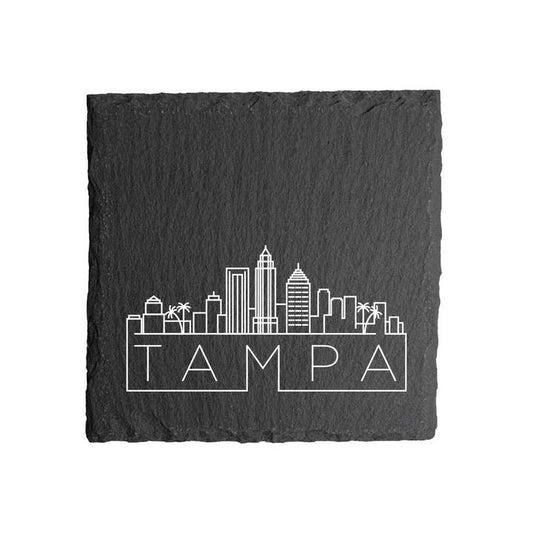 Tampa Fl Skyline -UV Printed Coasters