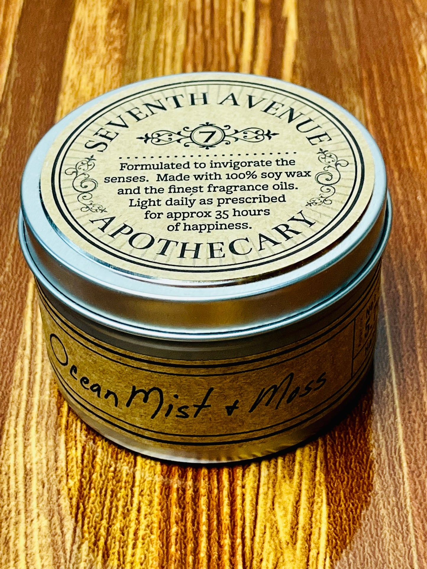 Seventh Avenue Apothecary Travel Tin Soy Candles